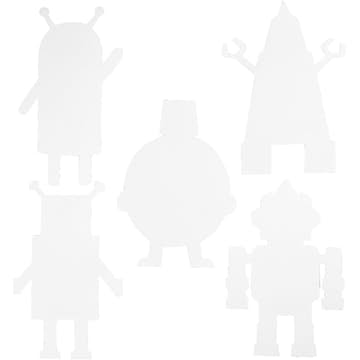 Flickor Creativ Company På Rad Robot Vit 16 st/1 Förp