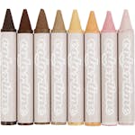 Vaxkritor Creativ Company Skin Colours 10 cm Dia. 15 mm 8 St/1 Förp