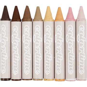 Vaxkritor Creativ Company Skin Colours 10 cm Dia. 15 mm 8 St/1 Förp