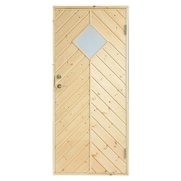 Förrådsdörr Jabo 10° Fiskben Glas