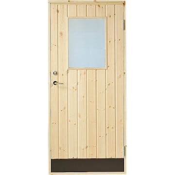 Förrådsdörr Jabo 10° Rak Glas