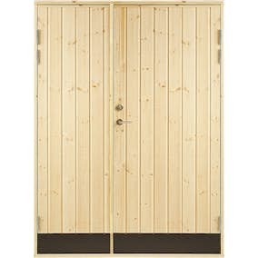 Dubbeldörr Jabo 18° Rak 15,3x19