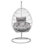 Hängstol Venture Home Viga Utomhus med Stativ i Vitt Stål & Grå Dyna