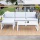 Soffgrupp Venture Home Salvia - Stilren Loungegrupp med Soffa & Bord, Inklusive Dynor