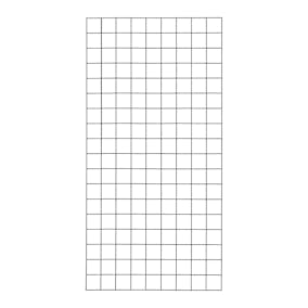 Spalje PLUS Svart Stål för Utomhus & Balkong Användning, Maskstorlek 10x10 cm, Mått 90x180 cm