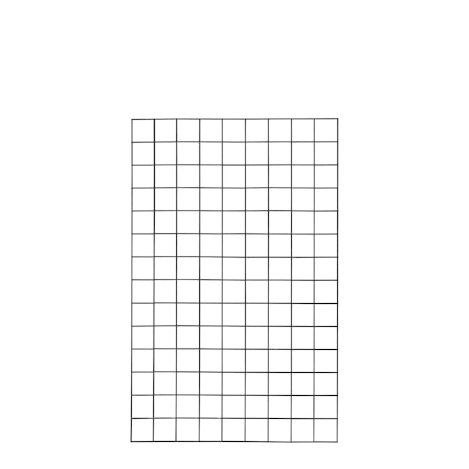 Spalje PLUS Stål Maskstorlek 10x10 cm, Mått 90x140 cm