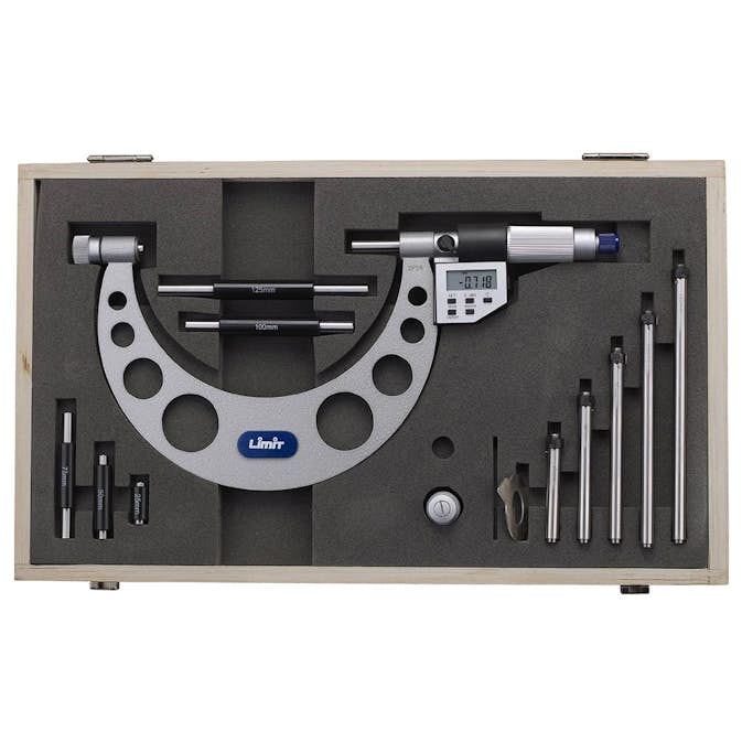 Mikrometer Limit Elektronisk, Med Insatskolvar