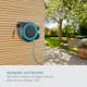 Slangbox Gardena RollUp M/L 25 m Turkos