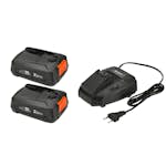 Startkit Gardena P4A X2 18V/45 + AL1830 2x2,5Ah batterier + snabbladdare