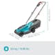 Batterigräsklippare Gardena PowerMax 30/18V P4A med Batteri och Laddare
