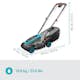 Batterigräsklippare Gardena PowerMax 32/18V P4A med Batteri och Laddare