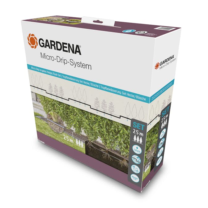 Droppslang Gardena Micro-Drip Set 25 m Ovan och Under Jord