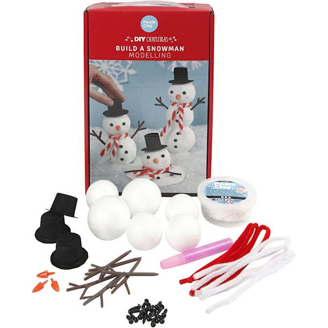 Materialset Creativ Company Bygg En Snögubbe 1 Set