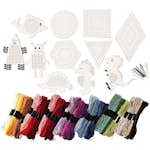 Materialset Creativ Company Broderifigurer med Broderigarn Mixade Färger Stl 8-17 cm 1 Set