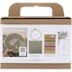 Broderi Creativ Company Mini DIY Kit Mattgrön Broderbåge