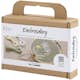 Broderi Creativ Company Mini DIY Kit Mattgrön Broderbåge