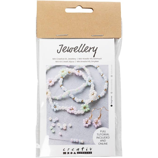 Smycken Creativ Company Mini DIY Kit Elastiskt Armband, Örhänge