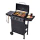 Gasolgrill Dose Barbeque Svart Med 3 Brännare
