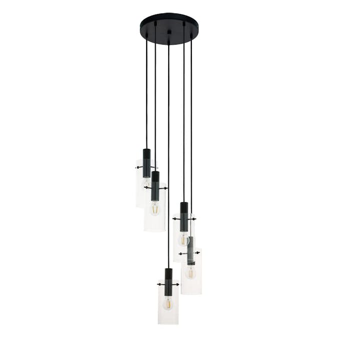 Taklampa Eglo Montefino Svart 5L