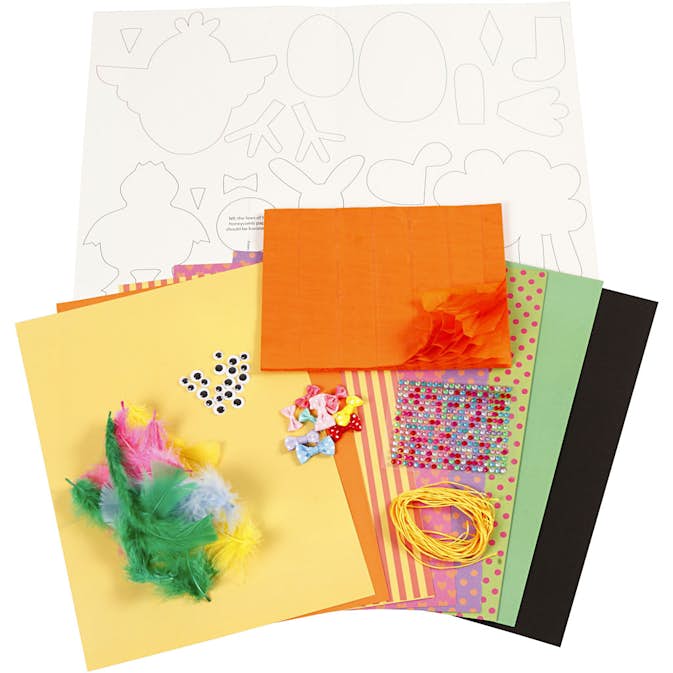 Materialset Creativ Company Klippförpackning Starka Färger 1 Set