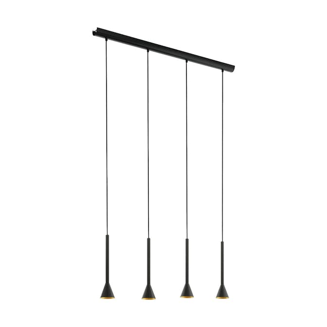 Taklampa Eglo Cortaderas Svart/Guld 4L