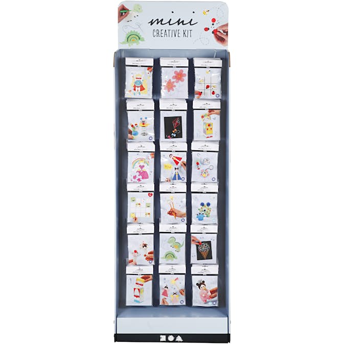 Materialset Creativ Company Golvdisplay med Mini Creative Kit Vit 108 Set/1 Förp