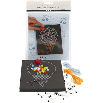 Materialset Creativ Company Mini Kreativt Set String Art 1 Set