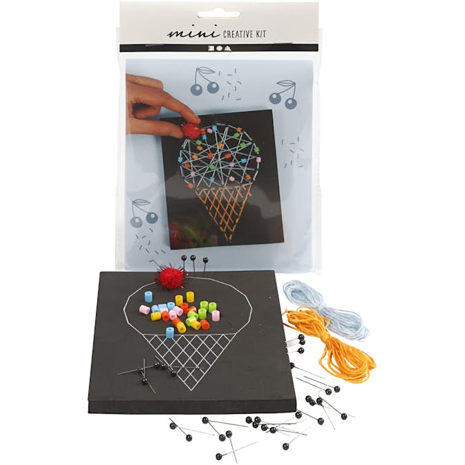 Materialset Creativ Company Mini Kreativt Set String Art 1 Set