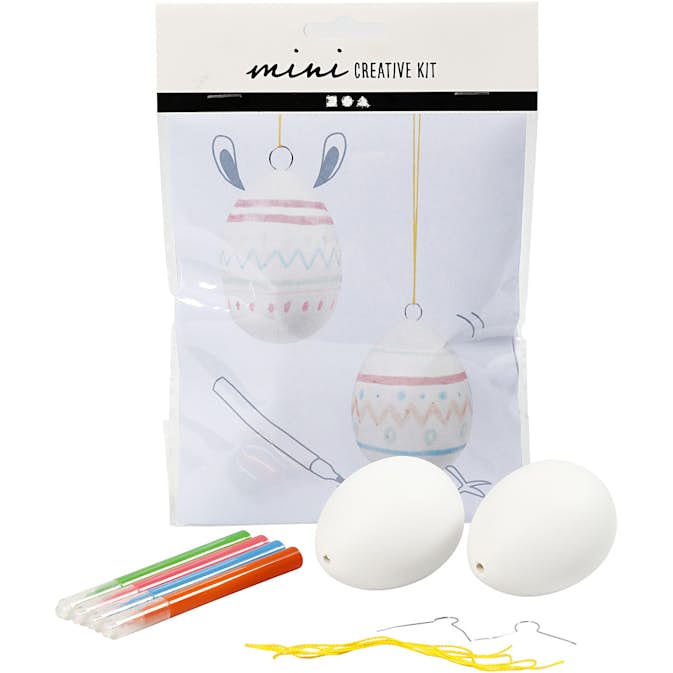 Materialset Creativ Company Mini Kreativt Set Ägg till Upphäng 1 Set