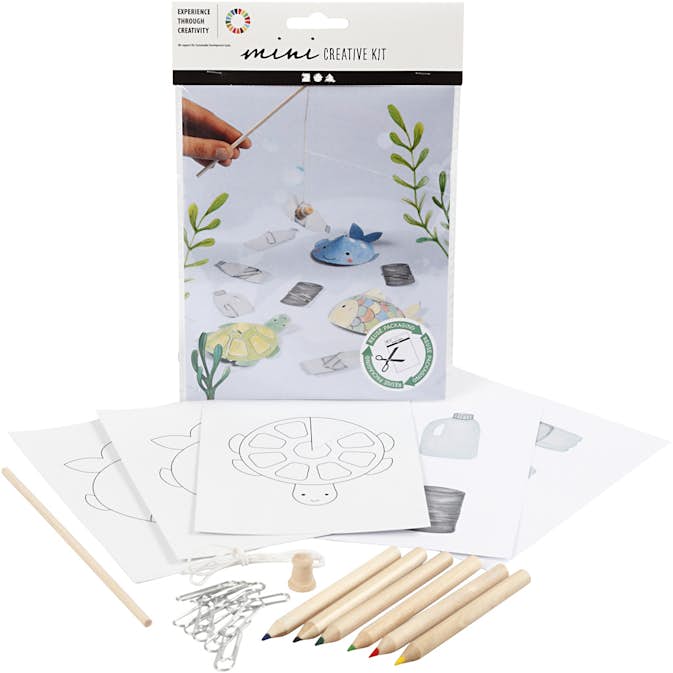 Materialset Creativ Company Kreativt Minikit Fiskespel 1 Set
