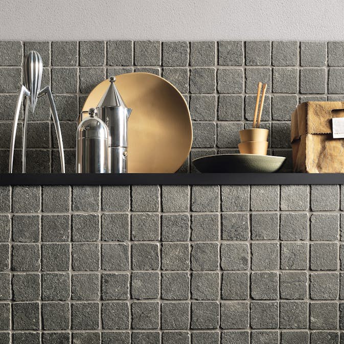 Mosaik Coem Ceramiche Lagos Mud 5x5 cm Matt