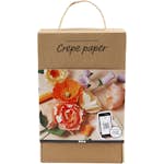 Materialset Creativ Company Lär Dig göra Kräppblommor Mixade Färger