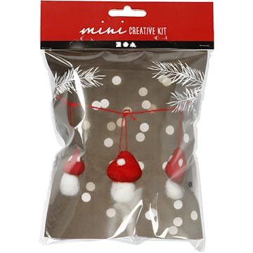 Materialset Creativ Company Kreativt Minikit Svamp På Snöre 3 St/1 Set
