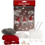 Materialset Creativ Company Kreativt Minikit Tomtenissar På Snöre 3 St/1 Set