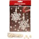 Materialset Creativ Company Kreativt Minikit Makramé Iskristall/Snöflinga 2 St/1 Set