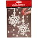 Materialset Creativ Company Kreativt Minikit Makramé Iskristall/Snöflinga 2 St/1 Set