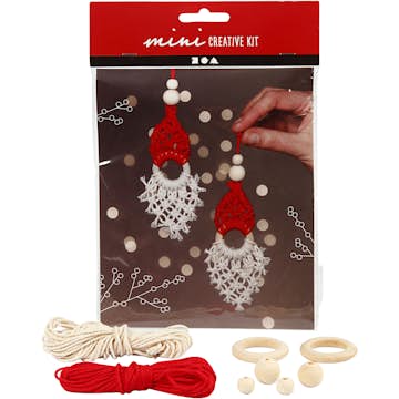 Materialset Creativ Company Kreativt Minikit Makramé Nisse 2 St/1 Set