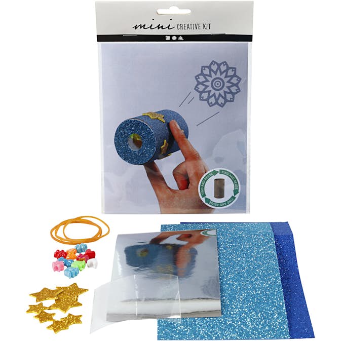 Materialset Creativ Company Kreativt Minikit Toalettrulle Kalejdoskop 1 Set