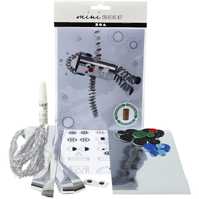 Materialset Creativ Company Kreativt Minikit Toalettrulle Robot 1 Set