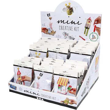 Materialset Creativ Company Bordsdisplay med Kreativa Minikits 60 Set/1 Förp