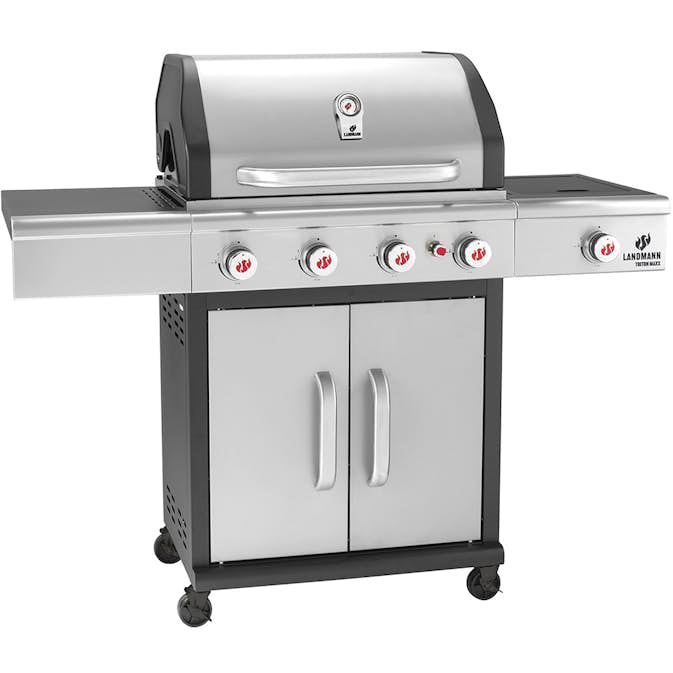 Gasolgrill Landmann Triton 4.1 MaxX 12969 Facelift med Infraröd Sidobrännare & Modulus Gallerkoncept