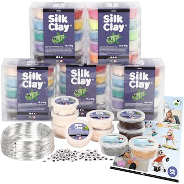 Materialset Creativ Company Klass-Set till Figurer med Silk Clay 1 Set