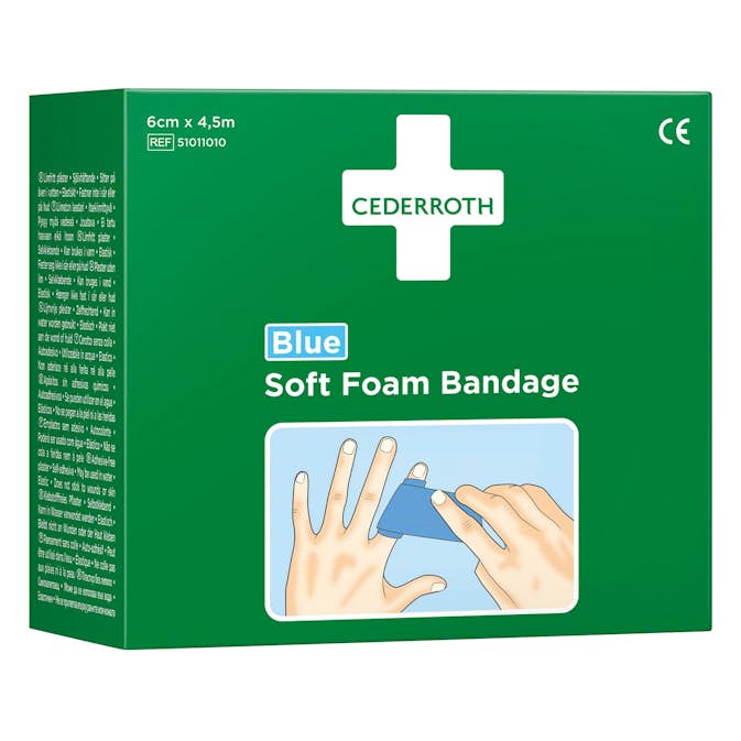 Soft Foam Bandage Cederroth Blue 6 cm
