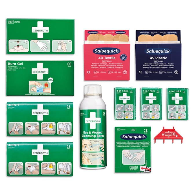 Refill Cederroth till Första Hjälpen-Station