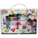 Materialset Creativ Company Foam Clay och Silk Clay I Temaask Mixade Färger 1 Set/ 0 Set