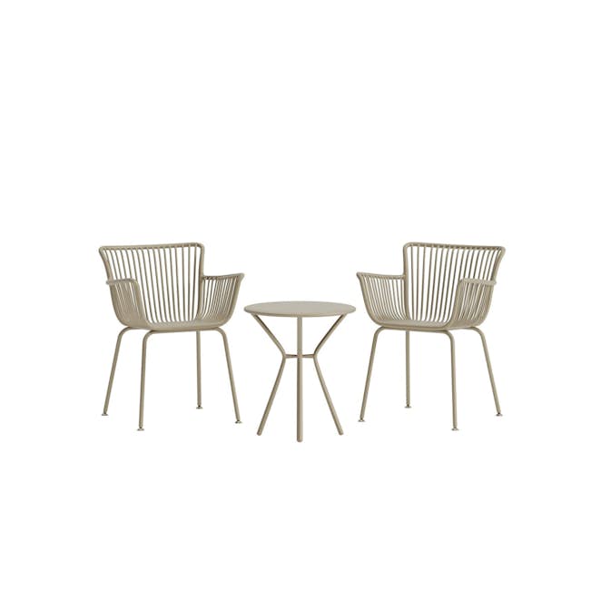 Caféset Venture Home Sifnos 2st Fåtöljer med Sidobord