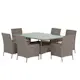 Matgrupp Utomhus Venture Home Lefkas Rektangulärt Bord med 6st stolar
