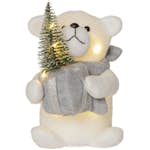 Dekorationsfigur Star Trading Joylight Isbjörn Gra
