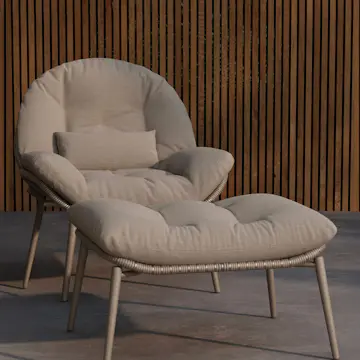 Fåtölj Venture Home Cala Loungefåtölj ink Dyna