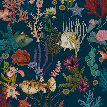 Tapet Holden Utopia II Cora Navy 99431